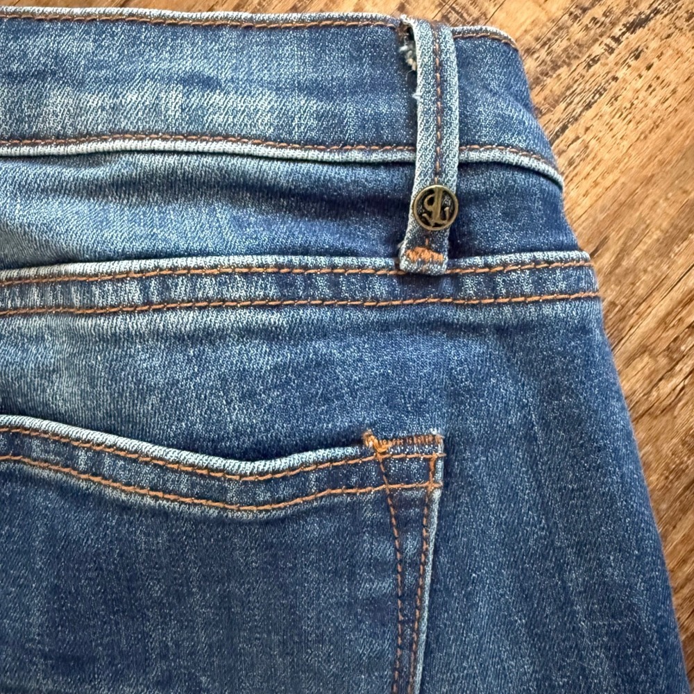 Driftwood Skinny Jeans‎ Womens 26 Blue Excellent Beau Floral Embroidered - Picture 9 of 9